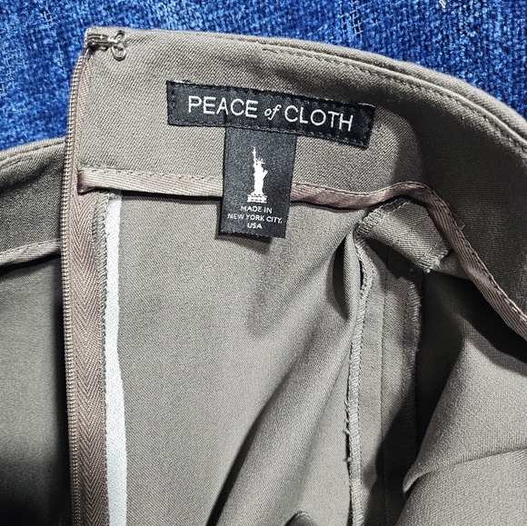 NEW Peace of Cloth Taupe Pencil Skirt Small - Picture 5 of 9